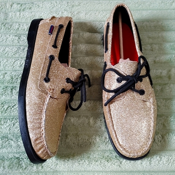 Sebago Portland Glitter Boat Shoe - Picture 1 of 12